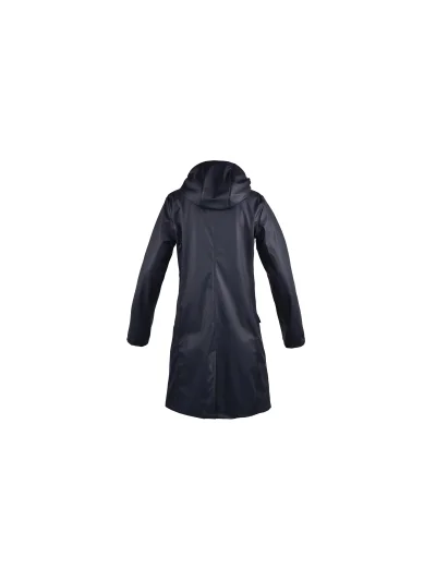 Coupe-vent long bleu marine avec capuche unisexe Rochelle - Kingsland - imagen 2