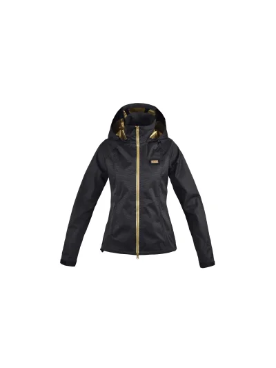 Coupe-vent imperméable noir et doré avec capuche pour femme Loris - Kingsland - imagen 2