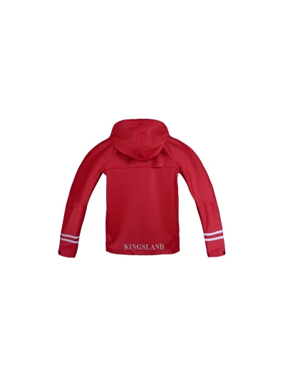 Chubasquero rojo con capucha de quita y pon junior unisex Claxto - Kingsland - imagen 2