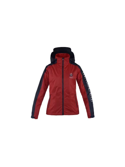 Coupe-vent imperméable rouge et bleu marine avec capuche unisexe Dillon - Kingsland - imagen 2