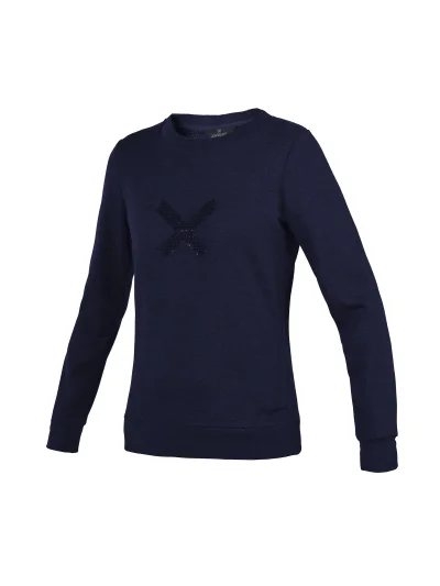 Sweat bleu marine (tissu avec brillo) pour femme - Olavarria - Kingsland Dressage - imagen 2