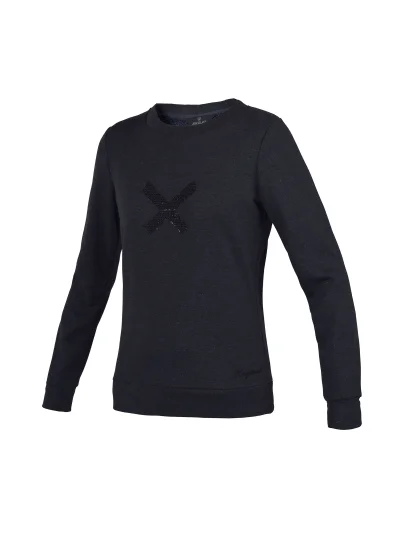 Sweat gris foncé (tissu avec brillo) pour femme - Olavarria - Kingsland Dressage - imagen 2