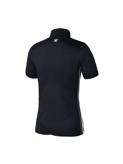 T-shirt d'entraînement à manches courtes noir et dorée pour femme - KLfreya - Kingsland Dressage - imagen 2