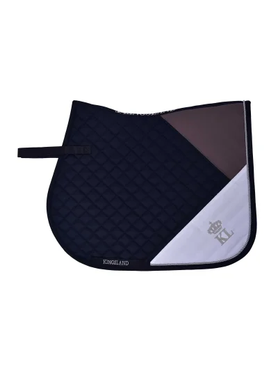 Tapis de saut bleu marine doublé Coolmax à bordure cordon KLilham - Kingsland