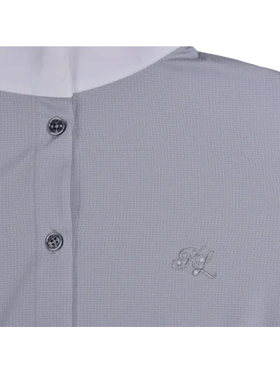 Chemise de compétition à manches longues gris clair pour femme KLjackie - Kingsland - imagen 3