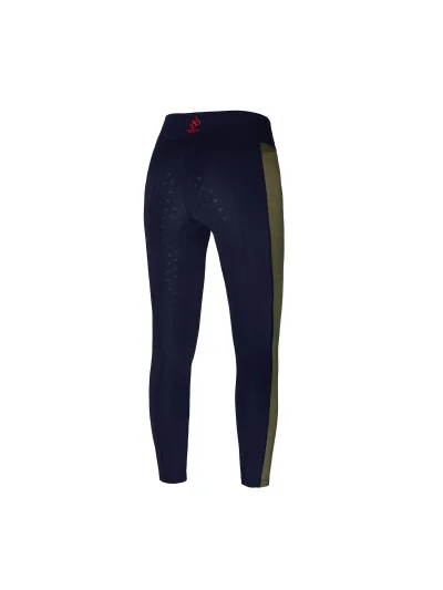Leggings d'équitation bleu marine et vert kaki avec grip à fond intégral pour femme - KLjenna - Kingsland Erath - imagen 2