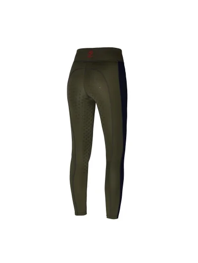 Leggings d'équitation vert kaki et bleu marine avec grip à fond intégral pour femme - KLjenna - Kingsland Erath - imagen 2