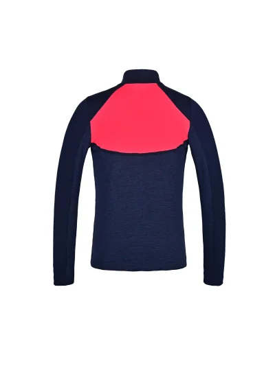 Veste fine technique d'entraînement bleu marine et corail pour fille KLjeri - Kingsland - imagen 4