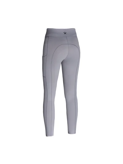 Leggings d'équitation gris clair avec grip à fond intégral pour femme - KLkarina - Kingsland Dressage - imagen 2