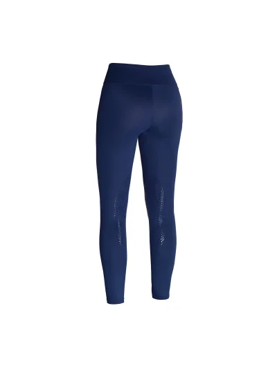 Leggings d'équitation bleu marine et corail avec grip au genou pour femme KLkarina - Kingsland - imagen 2