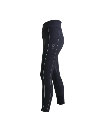 Pantalons pull-on bleu marine avec ceinture large et élastique et grip silicone à fond intégral modèle Katja - Kingsland - imagen 3