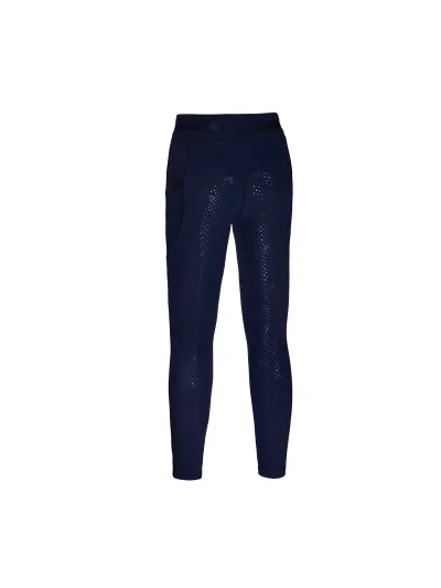Leggings bleu marine avec ceinture large effet brillo (grip à fond intégral) pour fille KLkemmie - Kingsland - imagen 2