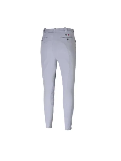 Pantalons d'équitation gris avec grip aux genoux pour homme KLkenton - Kingsland - imagen 2