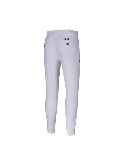 Pantalons de compétition blanc avec bordure tricolore (grip aux genoux) junior unisexe KLkonrad - Kingsland - imagen 2