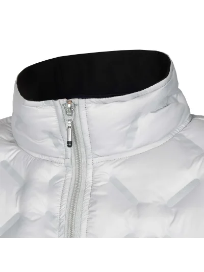 Veste matelassée blanche et gris respirant et résistant à l'eau à col haut polaire pour femme modèle KLluna - Kingsland - imagen 4