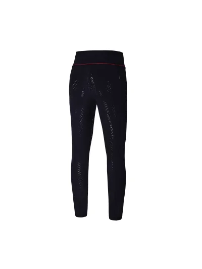 Leggings bleu marine avec bordure en rouge (grip à fond intégral) pour fille KLkandy - Kingsland - imagen 2