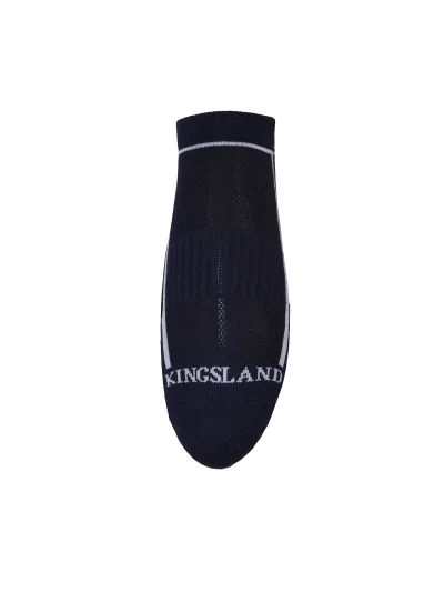 Pack of 2 Pairs of Ankle Socks (White & Navy) – Vence - Kingsland - imagen 4