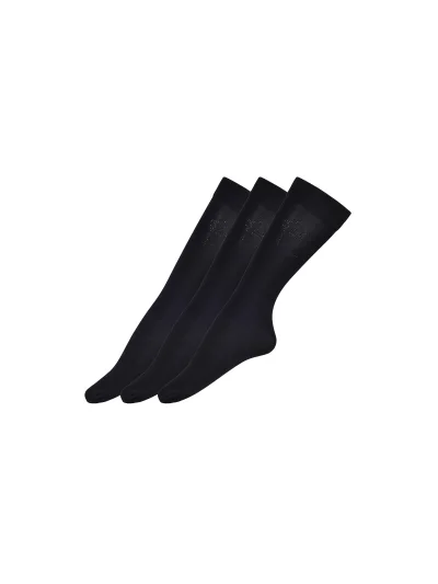 Pack of 3 Pairs of Fine Black Competition Socks with Rhinestones – Santee - Kingsland - imagen 3