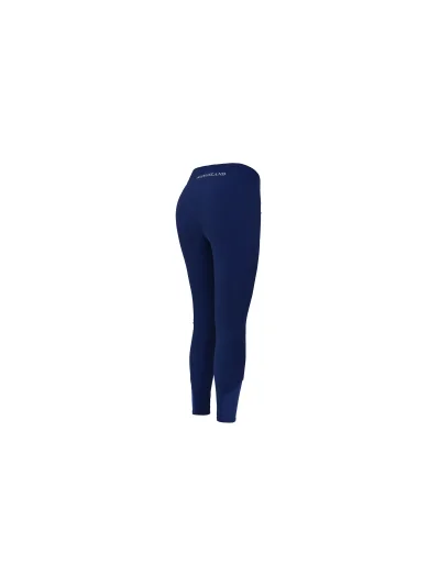Pantalons pull-on bleu avec ceinture large et élastique et grip silicone aux genoux modèle Katja - Kingsland - imagen 2