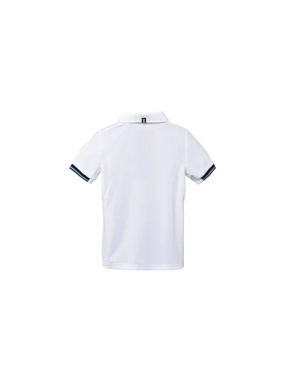 Polo technique de compétition à manches courtes blanc pour garçon Camedone - Kingsland - imagen 2