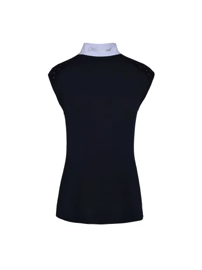 Polo de compétition sans manches bleu marine pour femme modèle Olivetta - Kingsland - imagen 2