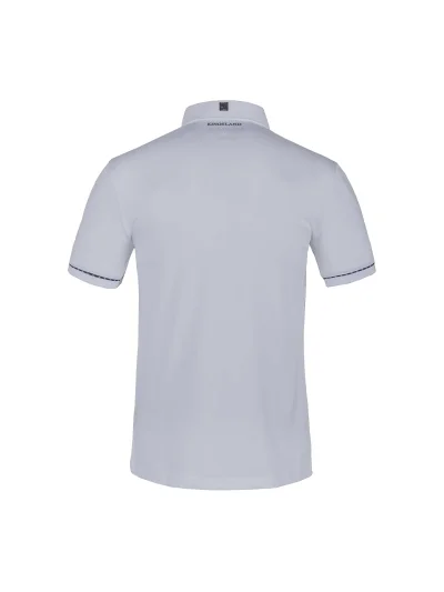 Polo de piqué de competición de manga corta blanco para hombre KLalfio - Kingsland - imagen 2