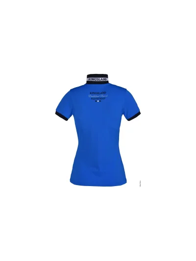Polo en piqué à manches courtes bleu eléctrico (blue indigo bunting) pour femme Ursa - Kingsland - imagen 2