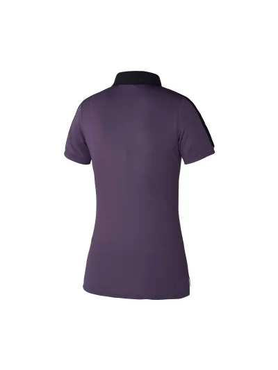 Polo technique à manches courtes violet et noir pour femme modèle KLflo - Kingsland Dressage - imagen 2