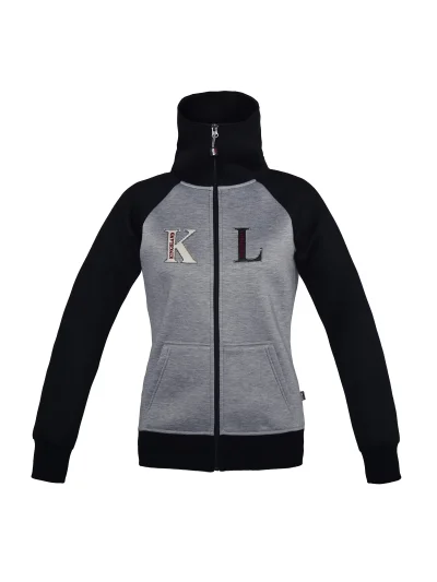 Sweat gris et bleu marine avec fermeture éclair et col haut pour femme Calafate - Kingsland - imagen 2