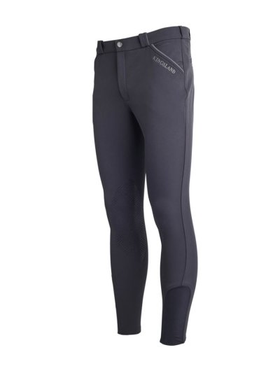 Pantalones azul marino con bolsillos y detalles grises para hombre - Klkenton - Kingsland