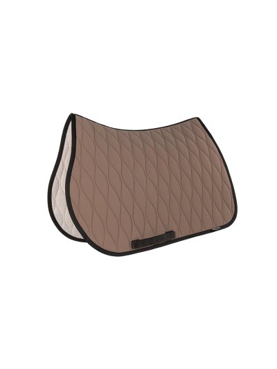 Sudadero de salto beige con los bordes en negro para caballo - Alveolar - Equiline