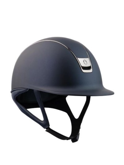 Matte navy blue helmet with silver front detail – Shadowmatt 2.0 – Samshield