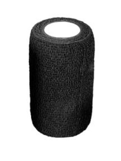 Cohesive Bandage in Black for Work and/or Care for Horse/Pony - Lexhis