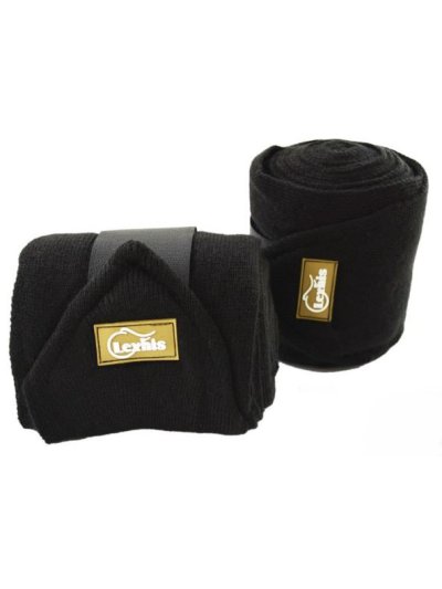 Pack of 2 Black Rest Bandages (3 m x 10 cm) for Pony or Horse - Lexhis