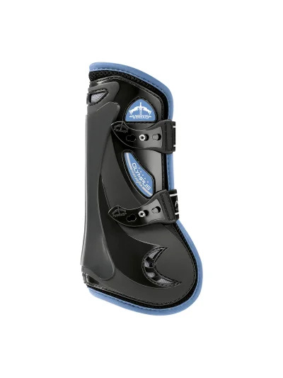 Guêtres antérieures de saut noir et bleu clair Olympus Vento - Veredus