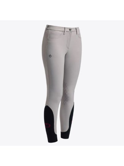 Pantalones azul grisáceo con bolsillos (grip rodilla) para niña - Cavalleria Toscana