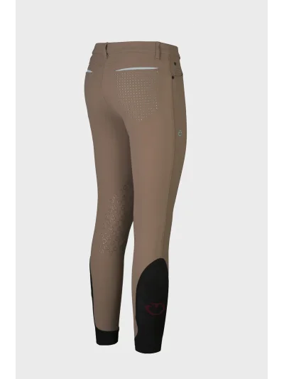 Brown horse riding pants (knee grip) for woman - Cavalleria Toscana - imagen 2