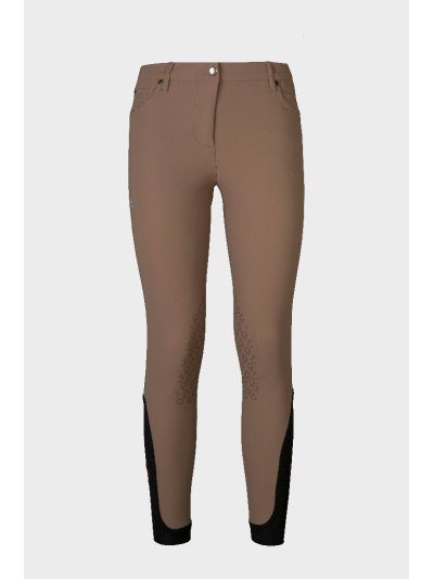 Pantalonesde monter a cheval marron (grip aux genoux) pour femme - Cavalleria Toscana
