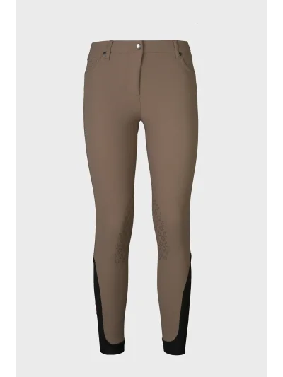 Brown horse riding pants (knee grip) for woman - Cavalleria Toscana