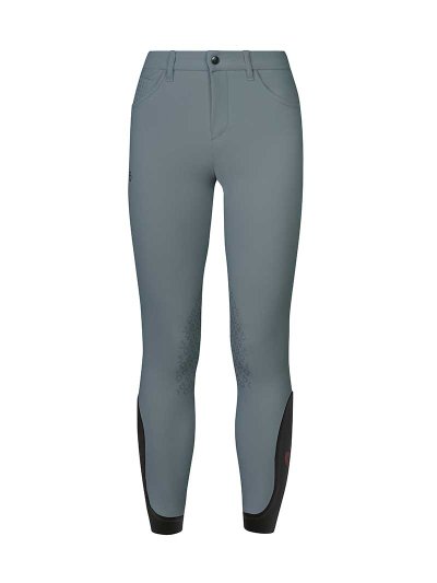 Pantalons gris bleuté avec perforaciones (grip aux genoux) junior unisexe - Cavalleria Toscana