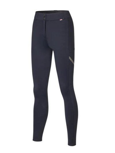 Pantalones de montar azul marino (grip rodillas) y bolsillo lateral para mujer-KLKaya-Kingsland