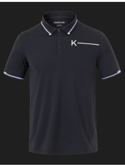 Men's Navy Blue Short Sleeve Training Polo - KLgabriel - Kingsland