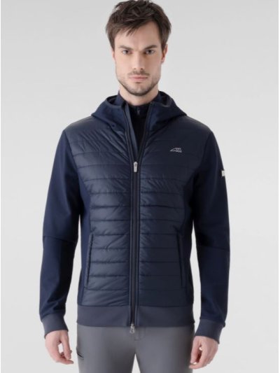 Chaqueta azul marino acolchada y técnica para hombre - Ever - Equiline