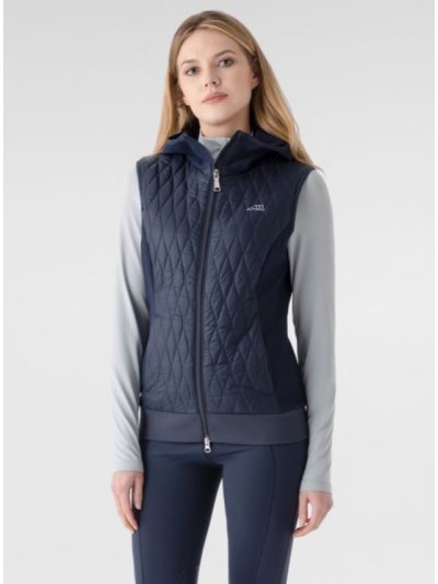 Chaleco azul acolchado y técnico para mujer - Eblyev - Equiline