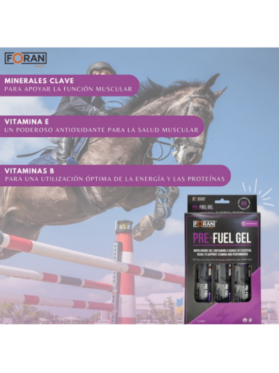 Energy Supplement for Horses – Foran Vitamins Pre-Fuel Gel Triple Pack (3x60ml) - imagen 2