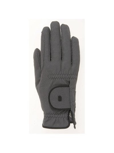 Guantes grisas con grip para montar a caballo de invierno - Roeck Grip Winter - Roeckl