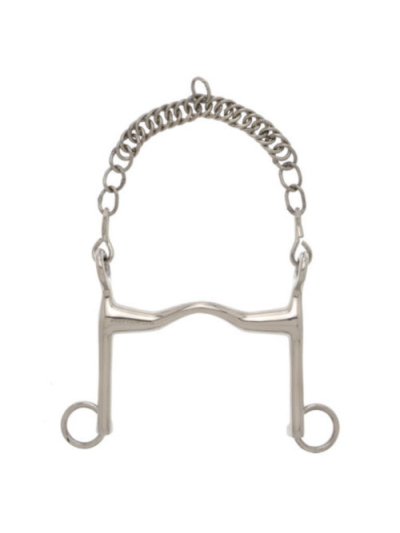 Bocado de polo fijo para doma (anchura de 22cm) para caballo - Sefton