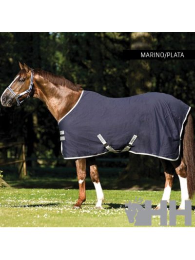 Manta versátil de viaje y/o de secado color azul marino para caballo - Horseware
