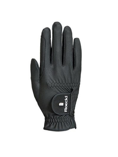 Guantes de montar a caballo negros transpirables - GRIP PRO - Roeckl