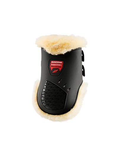 Lot de 2 protections postérieures noirs de saut avec mouton Carbon air sensitive - Zandona